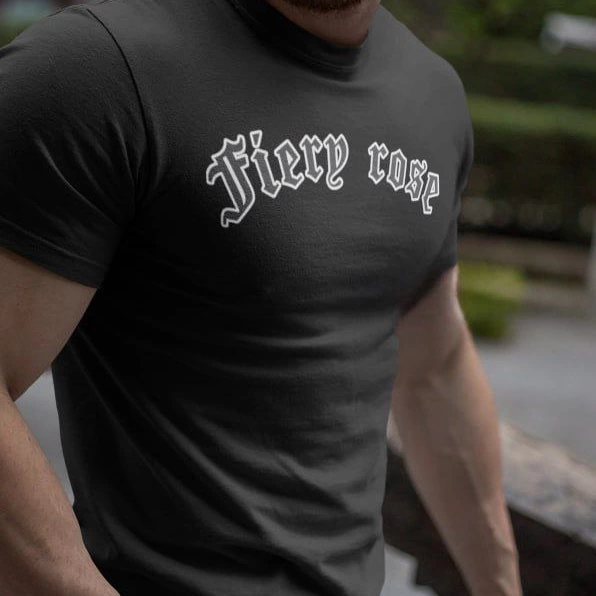 Bisiklet Yaka Baskılı Oversize T-Shirt - Siyah -