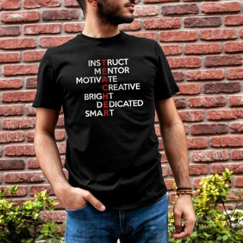 Bisiklet Yaka Baskılı Oversize T-Shirt - Siyah