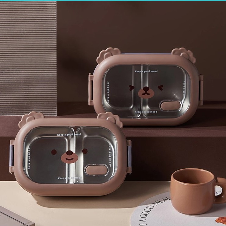 Bölmeli Paslanmaz Çelik Yemek Kutusu