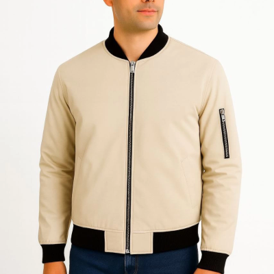 Bomber Mont Ceket - Bej -