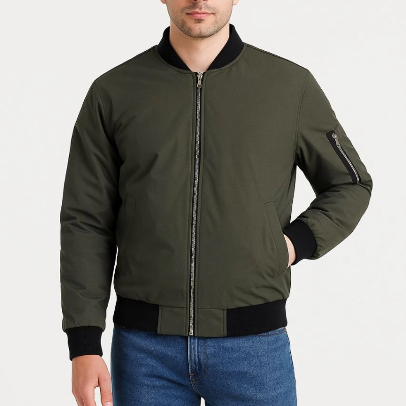Bomber Mont Ceket - Haki -