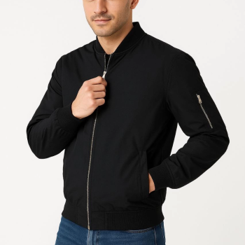 Bomber Mont Ceket - Siyah -