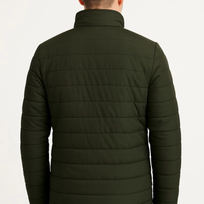 Bomber Mont Ceket – Su İtici Kumaş, Kapitone Astarlı, Fermuarlı, Kışlık - Haki -