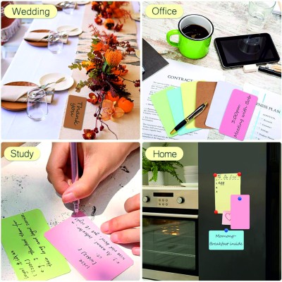 Boş Kelime Kartları 5x8 cm - 50 Adet Oval Kenarlı  >  Tabu & Not Kartları - Kraft