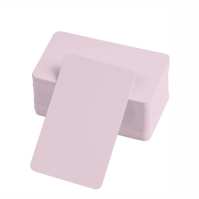 Boş Kelime Kartları 5x8 cm - 50 Adet Oval Kenarlı  >  Tabu & Not Kartları - Pembe