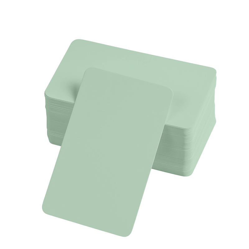 Boş Kelime Kartları 5x8 cm - 50 Adet Oval Kenarlı  >  Tabu & Not Kartları - Yeşil