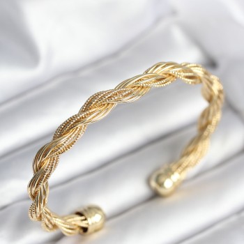 Burgu Zincir Model Gold Renk Kadın Vintage Bileklik