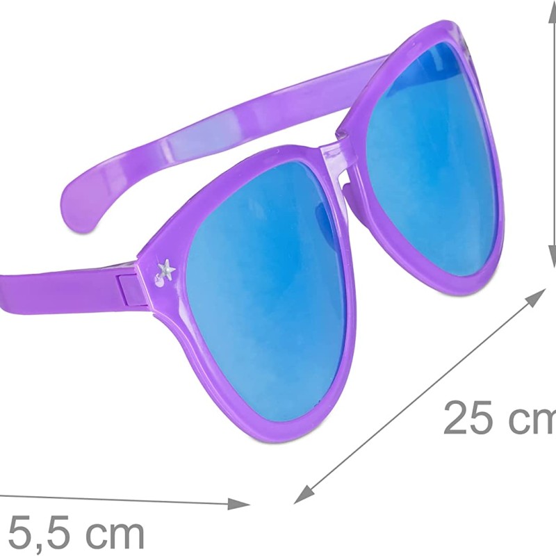 Büyük Parti Gözlüğü Rengarenk 12 Adet