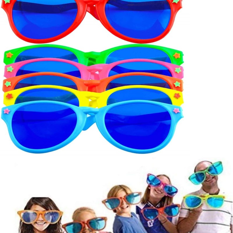 Büyük Parti Gözlüğü Rengarenk 6 Adet