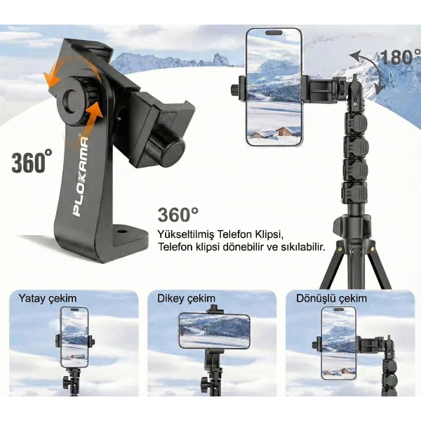 Çantalı Kumandalı Tripod