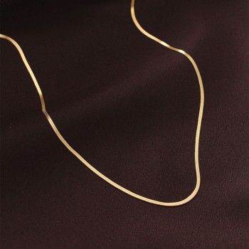 Çelik Gold Renk 60 cm İnce İtalyan Zincir Kolye