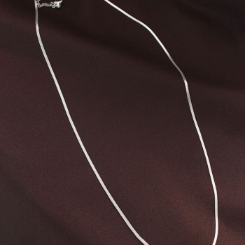 Çelik Gümüş Renk 60 cm İnce İtalyan Zincir Kolye