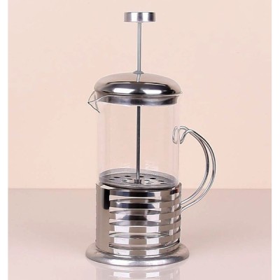Çelik Kulplu Cam French Press - 350 ml 