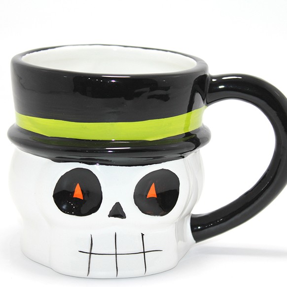 Centilmen İskelet 3D Kabartmalı Kupa Bardak 