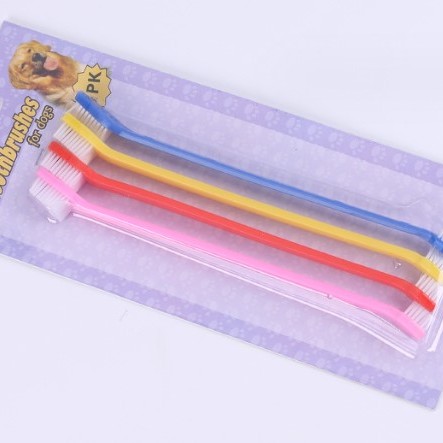 ÇIFT TARAFLI HAYVAN DIŞ FİRÇASI 4 LÜ SET