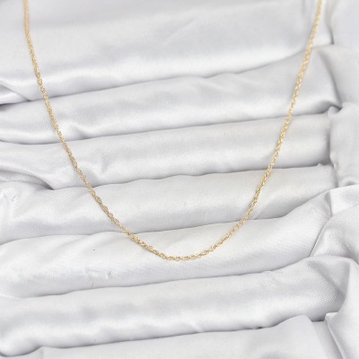 CM 14K Gold Renk Burgu Model 60 cm Kadın Kolye