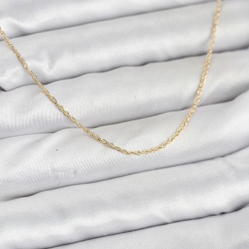 CM 14K Gold Renk Burgu Model 60 cm Kadın Kolye