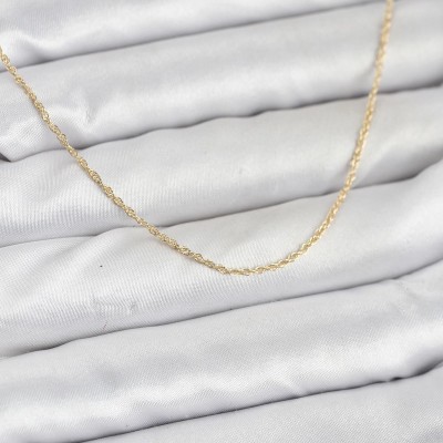 CM 14K Gold Renk Burgu Model 60 cm Kadın Kolye