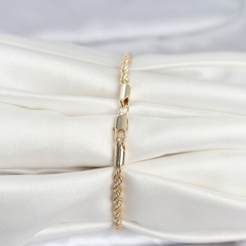 CM 14K Gold Renk Burgu Model Kadın Bileklik