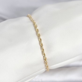 CM 14K Gold Renk Burgu Model Kadın Bileklik