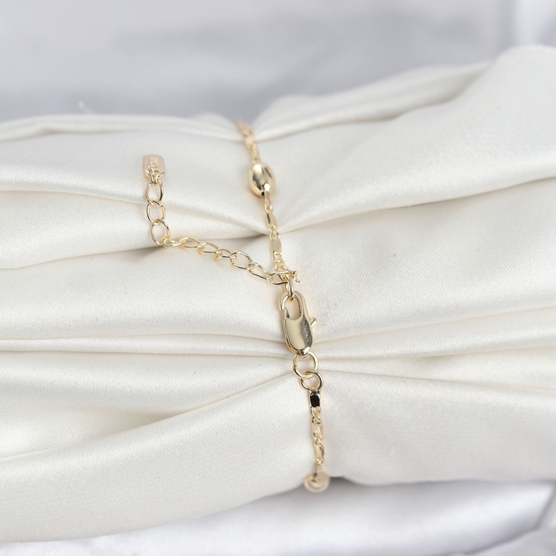 CM 14K Gold Renk Damla Topçuk Model Kadın Bileklik