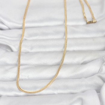 CM 14K Gold Renk Dolgun Zincir Model 60 cm Kadın Kolye