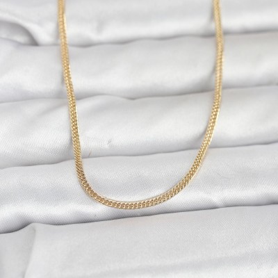 CM 14K Gold Renk Dolgun Zincir Model 60 cm Kadın Kolye