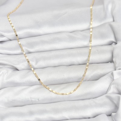 CM 14K Gold Renk Ezme Zincir Model 60 cm Kadın Kolye