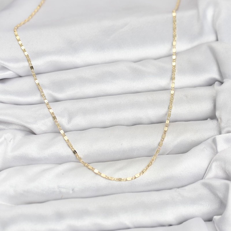 CM 14K Gold Renk Ezme Zincir Model 60 cm Kadın Kolye