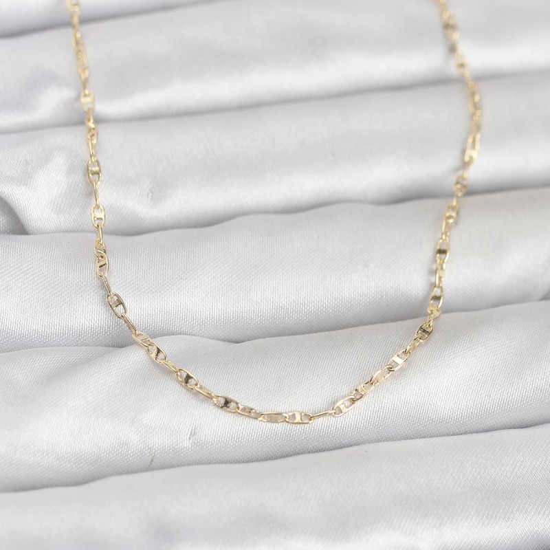 CM 14K Gold Renk Gemici Zincir Model 60 cm Kadın Kolye