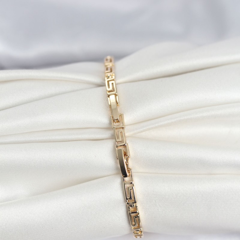 CM 14K Gold Renk Geometrik Model Kadın Bileklik