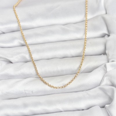 CM 14K Gold Renk Halka Model 60 cm Kadın Kolye