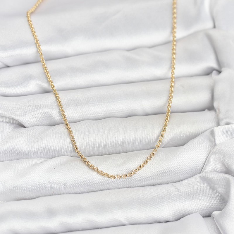 CM 14K Gold Renk Halka Model 60 cm Kadın Kolye