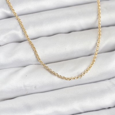 CM 14K Gold Renk Halka Model 60 cm Kadın Kolye