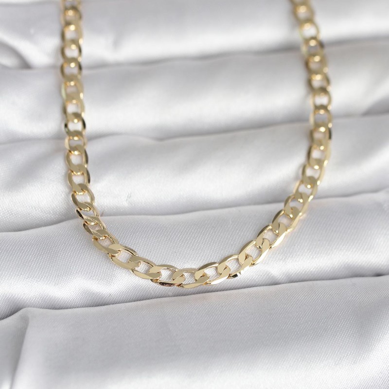 CM 14K Gold Renk Kalın Zincir Model 60 cm Kadın Kolye