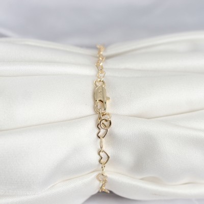 CM 14K Gold Renk Kalpli Zincir Model Kadın Bileklik