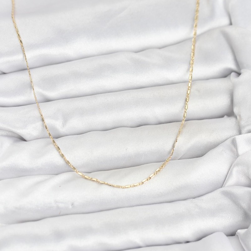 CM 14K Gold Renk Kesme Model 60 cm Kadın Kolye