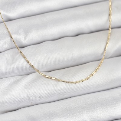 CM 14K Gold Renk Kesme Model 60 cm Kadın Kolye