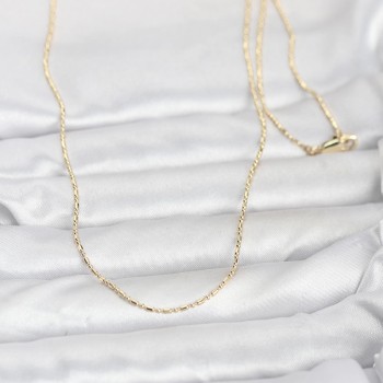 CM 14K Gold Renk Parçalı Topçuk Model 60 cm Kadın Kolye