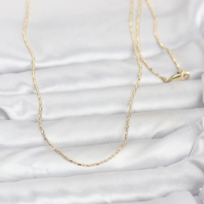 CM 14K Gold Renk Parçalı Topçuk Model 60 cm Kadın Kolye