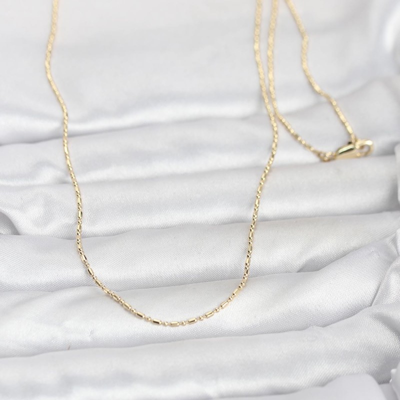 CM 14K Gold Renk Parçalı Topçuk Model 60 cm Kadın Kolye