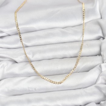 CM 14K Gold Renk Pirinç Zincir Model Kadın Kolye