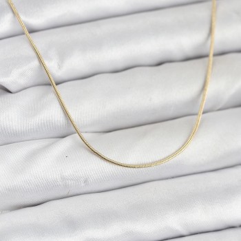 CM 14K Gold Renk Yılan Zincir Model Kadın Kolye
