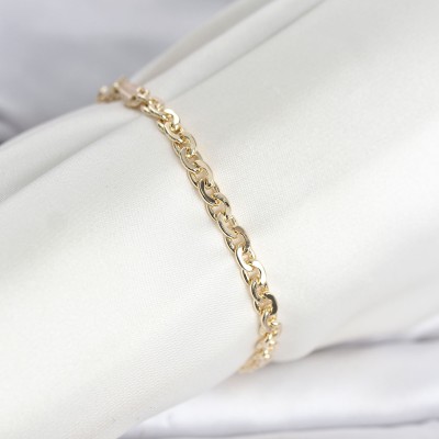 CM 14K Gold Renk Zincir Model Kadın Bileklik