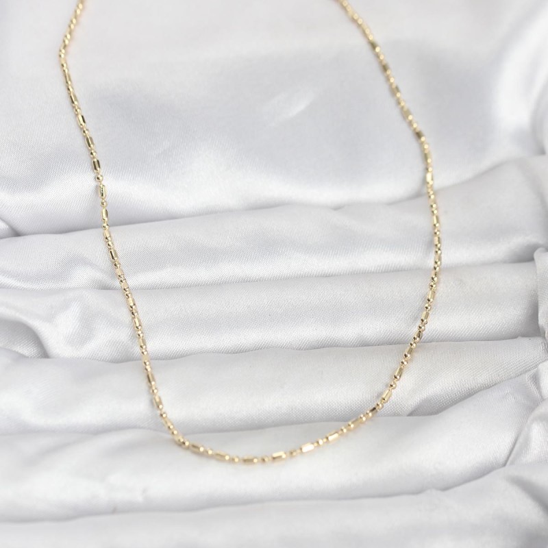 CM 14K Gold Renk Zincirli 60 cm Kadın Kolye