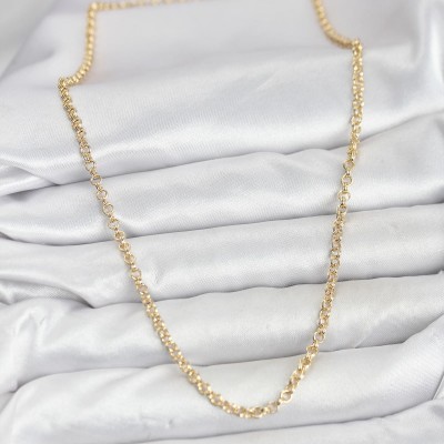 CM Gold Renk Pirinç Halkalı Model Kadın Kolye