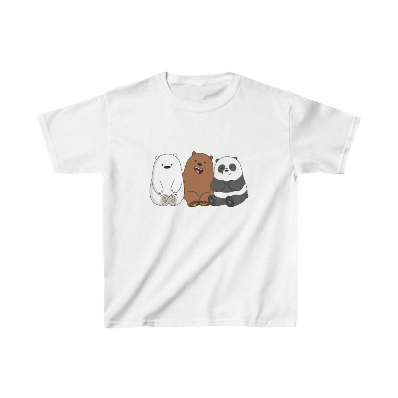 Çocuk   Baskılı T-Shirt - Beyaz