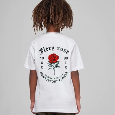 Çocuk   Baskılı T-Shirt - Beyaz