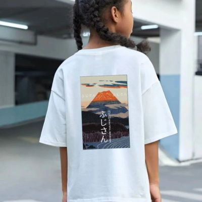 Çocuk   Baskılı T-Shirt - Beyaz