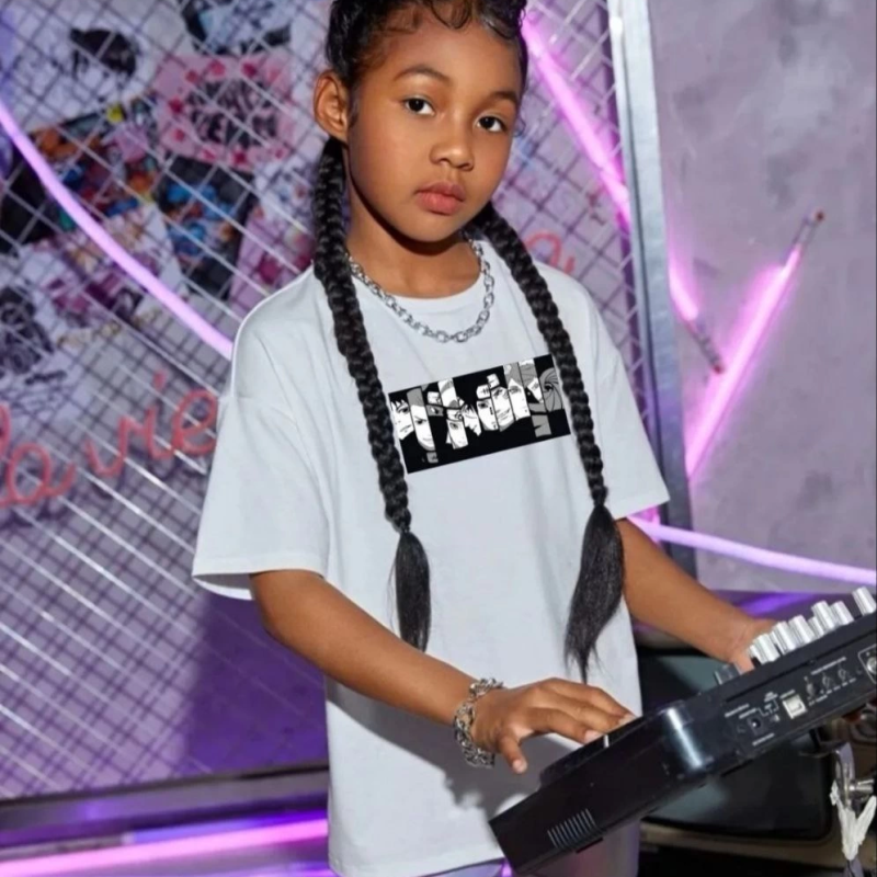 Çocuk   Baskılı T-Shirt - Beyaz